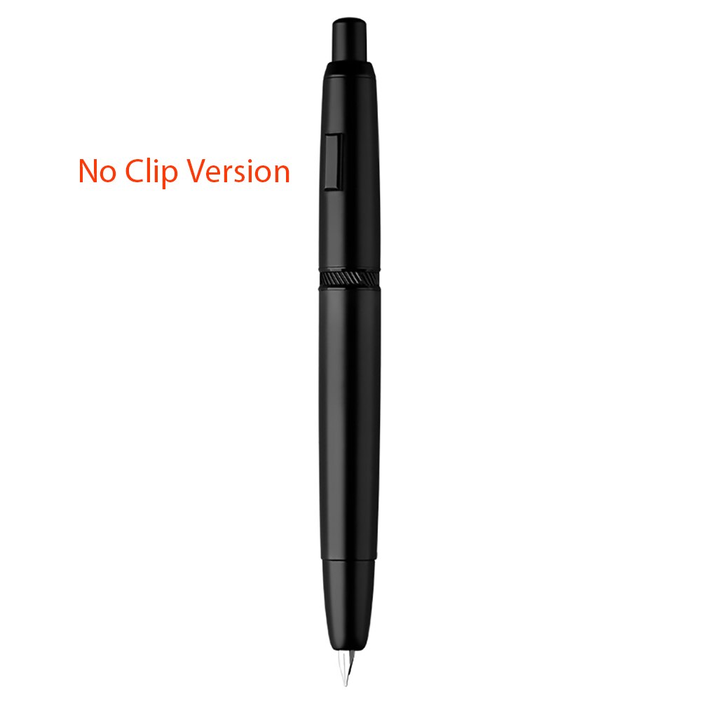 ¡En Stock! Mahanan-pluma estilográfica a presión A1, plumín extrafino retráctil de Metal de 0,4mm con Clip/sin Clip, pluma de tinta de para escribir