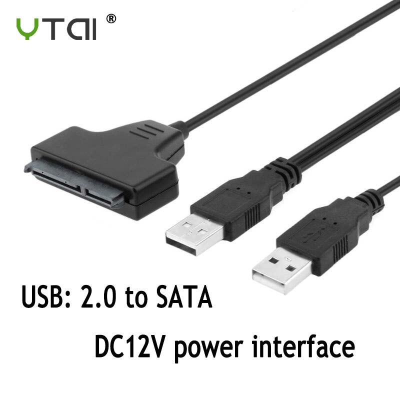 USB SATA 7+15Pin Adapter Converter Cable for 2.5 inch HDD Laptop Hard Disk Disk Drive Computer Cables Connectors SATA TO USB: USB 2.0 SATA 2.0
