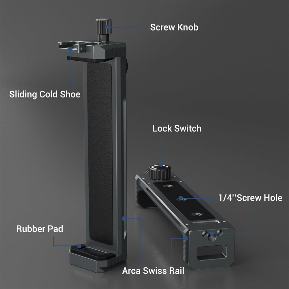 Aluminium Statief Houder Voor Ipad Tablet Statief Mount W 1/4 "Schroef Universele Statiefbevestiging Voor Ipad Mini, Ipad Pro, Ipad Air