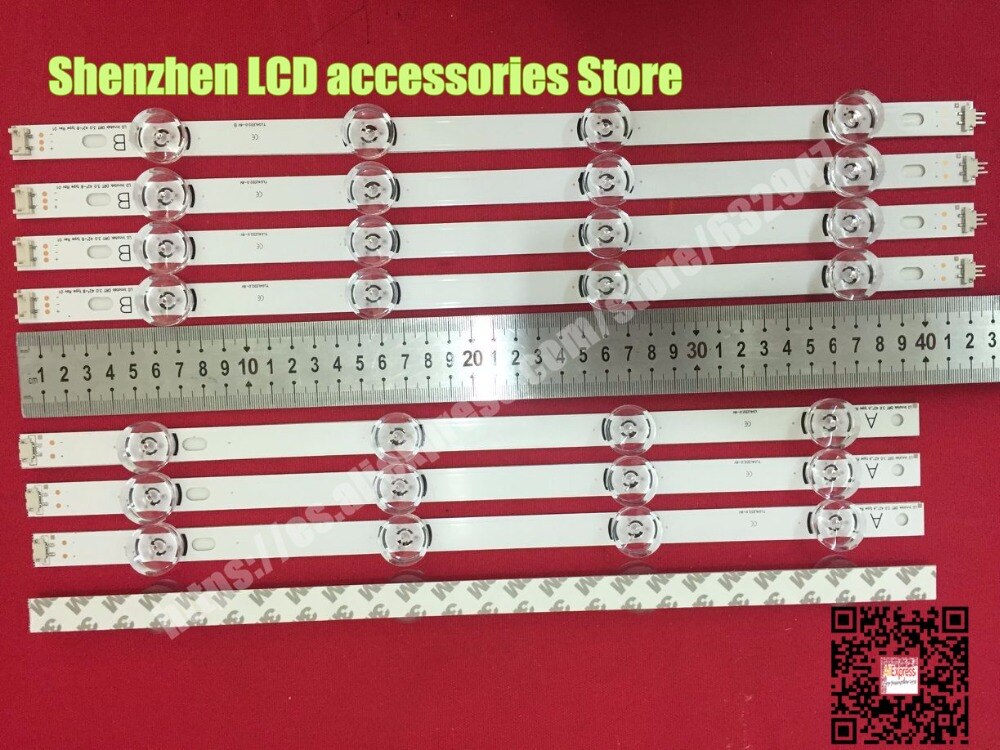 8 piece/lot FOR Backlight Array LED Strip Bar LG 42LB585V 42LB550V 42LB561V 42LB630V 4PCS A+ 4PCS B