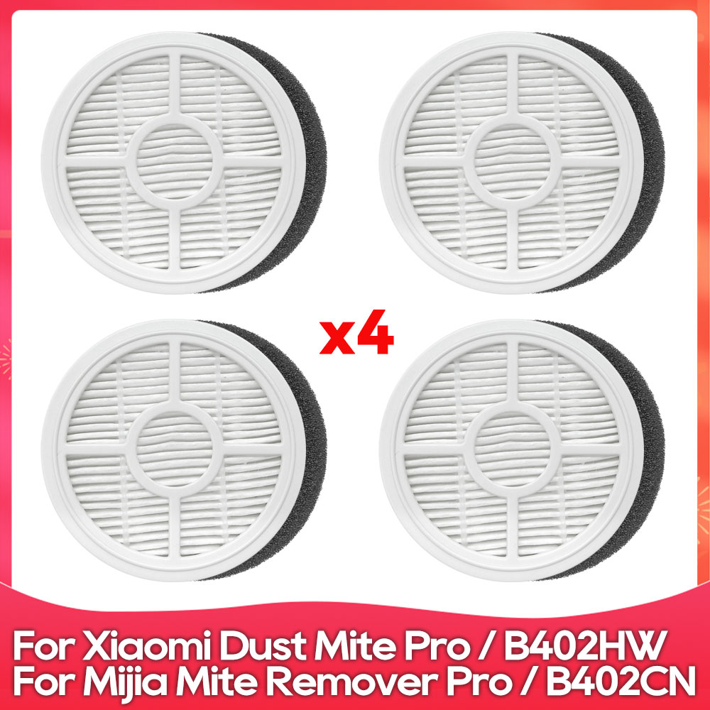 Compatibile con (Xiaomi B402HW Aspirapolvere anti-Acaro pro / Mijia B402CN Rimuovi Acari pro) Accessorio Parte Filtro: Grigio chiaro