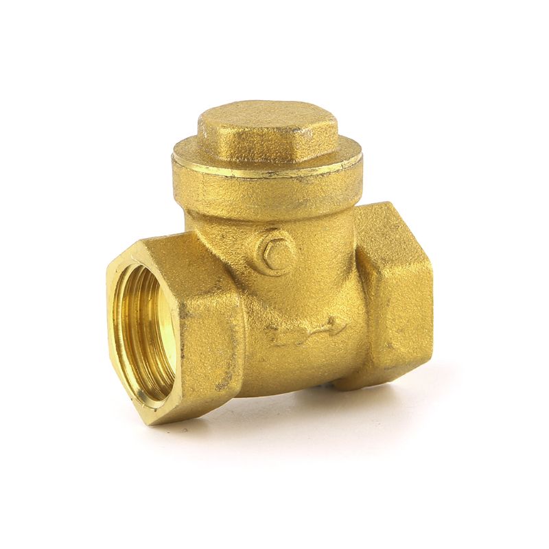 Kultainen vaakasuora takaiskuventtiili messinki takaiskuventtiili 1/2 &quot;