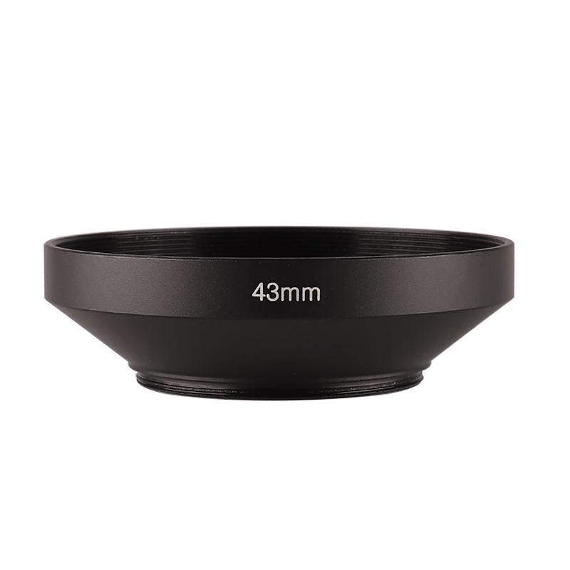 Camera Wide Screw in Mount Metal Lens Hood 39mm 40.5mm 43mm 46mm 49mm 52mm 55mm 58mm 62mm 72mm 77mm 82mm: Blue