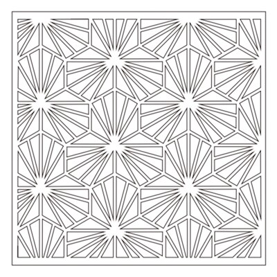 Flower Block Grid Plastic Stencil For DIY Scrapbooking Decorative Embossing DIY Paper Card Craft Plastic Templates Drawing Sheet: MB0012P1