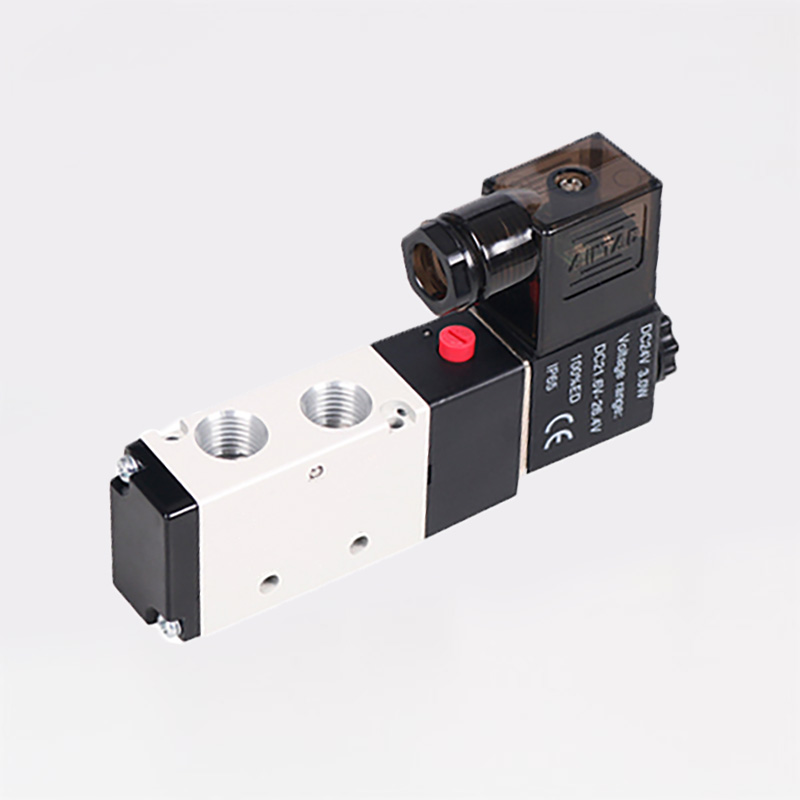 Válvulas de aire neumáticas, electromagnéticas de 2 posiciones y 5 vías, 4V110-06, 4V210-08, 4V310-10, 4V410-15, 1/4, DC12V, DC24V, 5/2