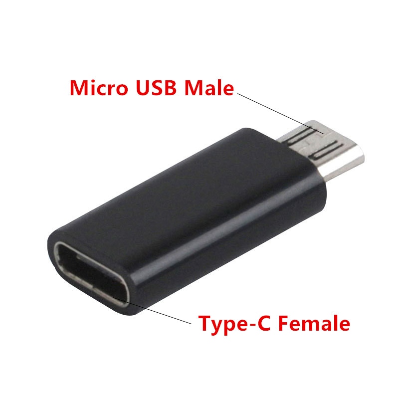 Type-C Vrouwelijke Connector Naar Micro Usb 2.0 Male Usb 3.1 Converter Data Adapter Hoge Snelheid Android Gecertificeerd Mobiele telefoon Accessoires