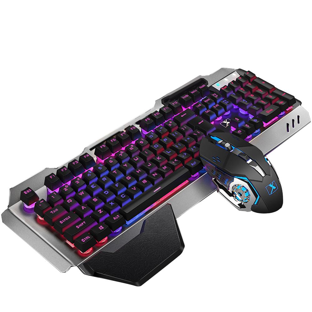 Keyboard Mouse Delicate K680 2.4G Wireless Gaming Rechargeable Backlit LED USB Mechanical For Gamer PC Laptop: Default Title