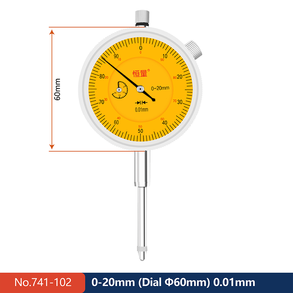 Boutique Mechanical Dial Indicator Stainless Steel Length Measuring Tool Specification 0-3mm 0-5mm 0-10mm 0-20mm 0-30mm 0-50mm: Blue