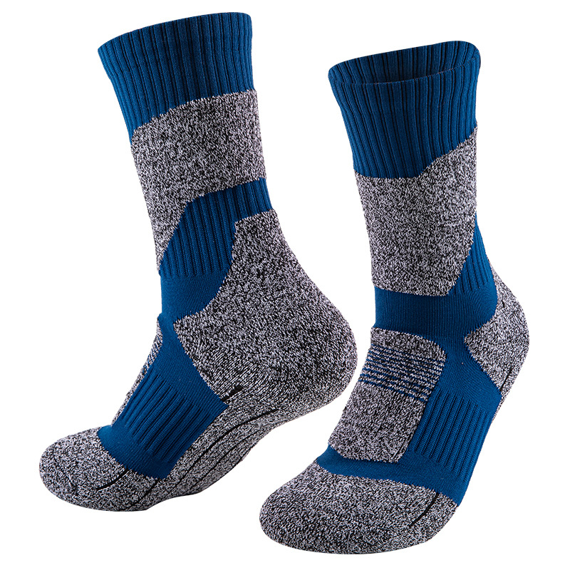 Männer Baumwolle Athletische Socken Dicken Kissen Atmungsaktive Sport Wandern Bergsteigen Ski Socken Dicke Winter Thermische Besatzung Socken