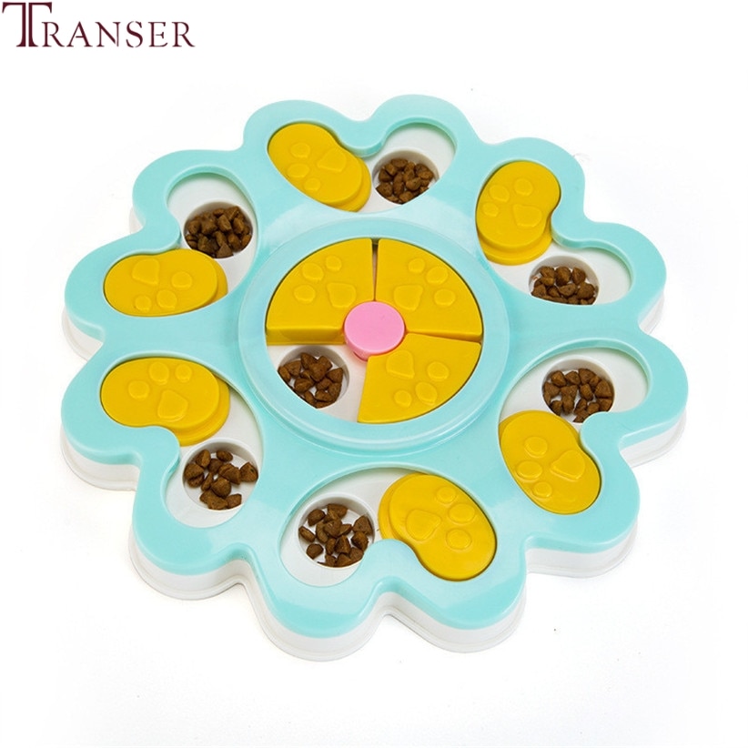 Transer 1pc PVC Pet Dog Food Toy Puppy Treat Dispenser Dog Bowl Feeder Dog Training Toys 9905