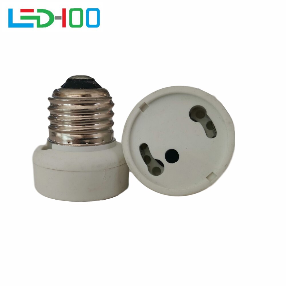 E27 To GU24 Lamp Bulbs Holder Socket Adapter Converter White