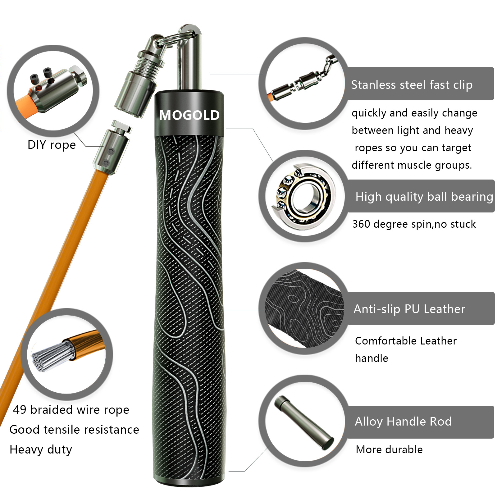 Juego de cuerdas para saltar de tres cuerdas, equipo deportivo para gimnasio, ejercicio físico de peso para adultos en casa, cuerda de peso ajustable