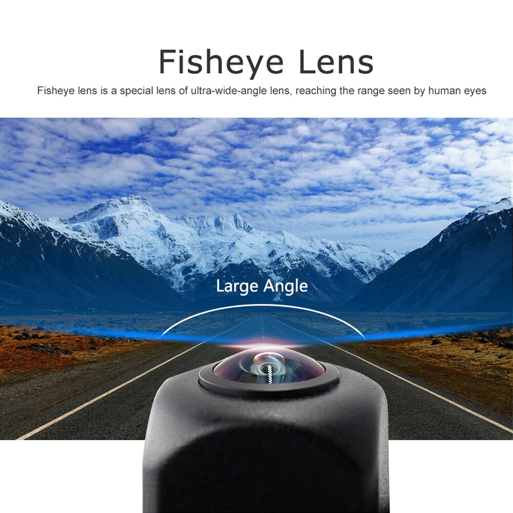 Smartour HD 1080P Fisheye Lens Car Reverse Backup Rear View Camera Dynamic Trajectory Parking Line Vehicle Parking Track Camera