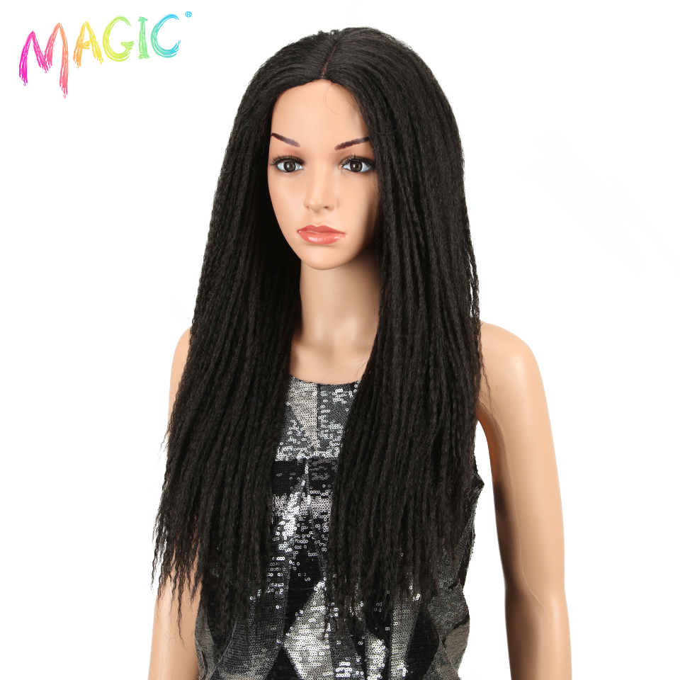 Magic Hair-Peluca de cabello sintético para mujer negra, cabellera artificial de 26 pulgadas con trenzas de ganchillo, estilo Dread Jumbo, pelo largo