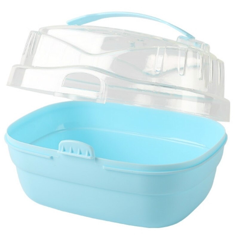 Hamsterbur transparent resebur pet out bur tillbehörsmaterial bärbar hamsterbur går ut för att bära marsvinbur