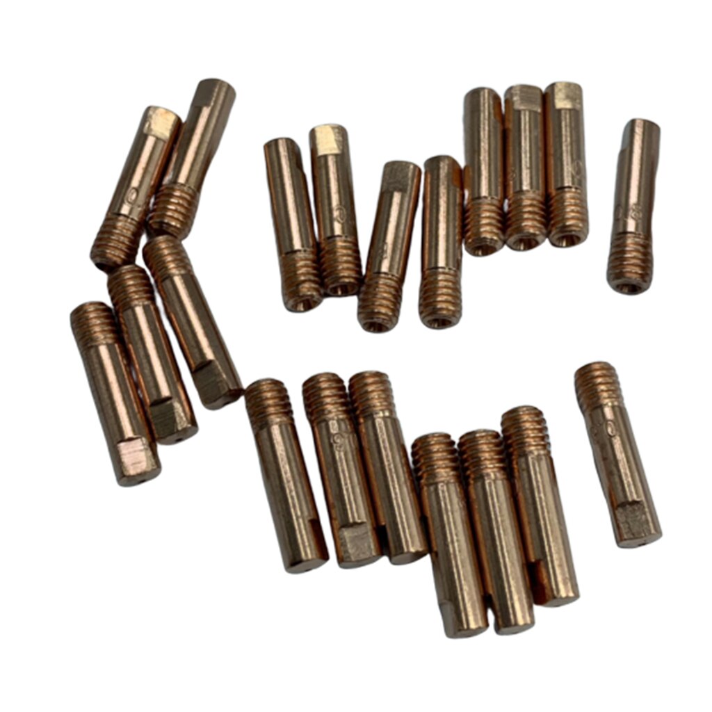 Paquete de 20 boquillas de Metal para soldadura de 15AK, Punta de soldadura de dióxido de carbono ar, cobre