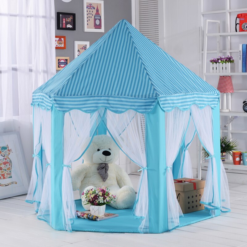 Indoor Tipi Children's Toy Tents for Kids Game Castle Play Tent House Wigwam Room Toys for 0-14 Years Baby