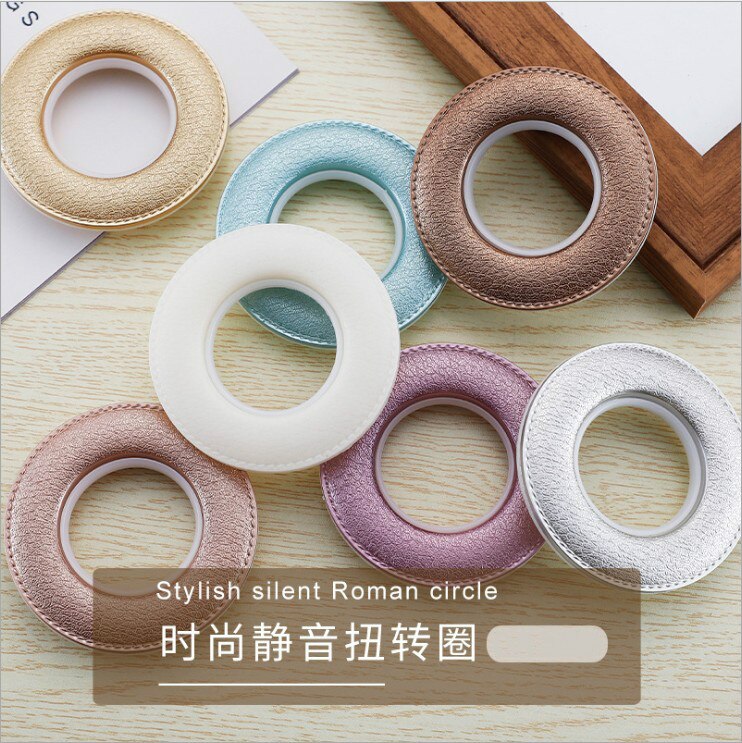Curtain Rings Luxury Curtain Eyelets Buckles Oversize Curtains Curtain Cirle Silent Rings Rod Grommet ABS Accessories Roman