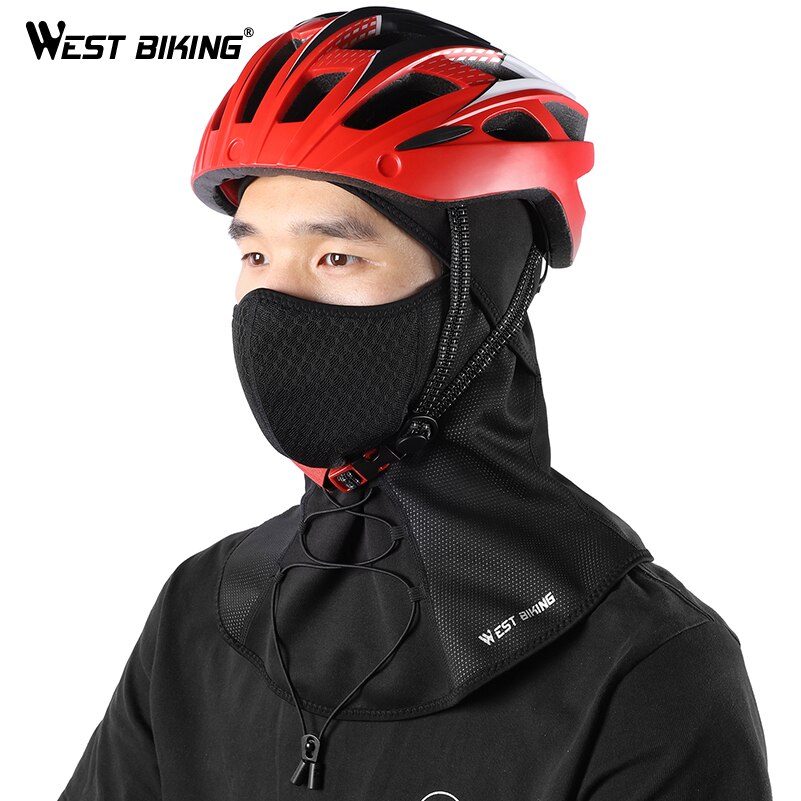 West biking cykelkeps vinter varm fleece cykel ansiktsmask termisk huva skydd skidåkning ansiktsfilter mask balaclava cykelkepsar