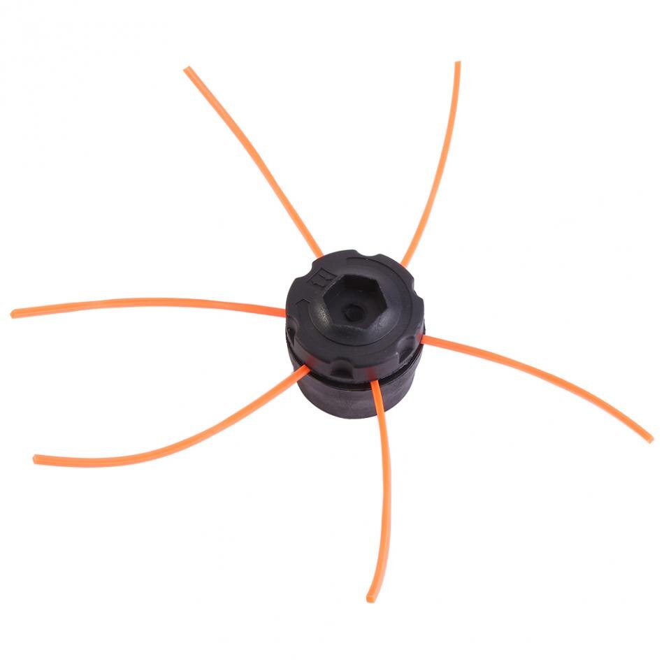 Universal Plastic Line Cutting Trimmer Head with 3 Mowing Ropes Set For Lawn Brush Cutter Strimmers Replacement Scissors