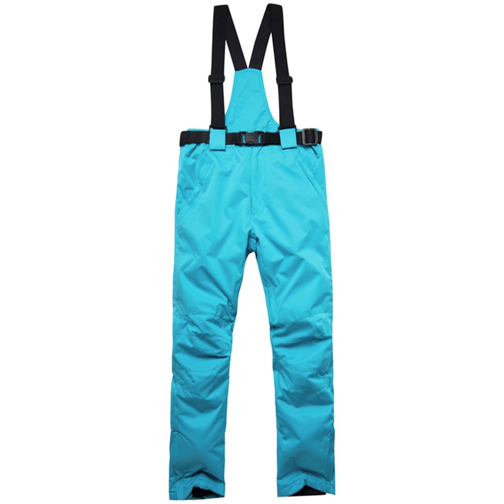 Pantalons de Ski hommes et femmes en plein air de coupe-vent imperméable à l'eau Couple pantalons de neige hiver Ski Snowboard pantalon: Bleu / L