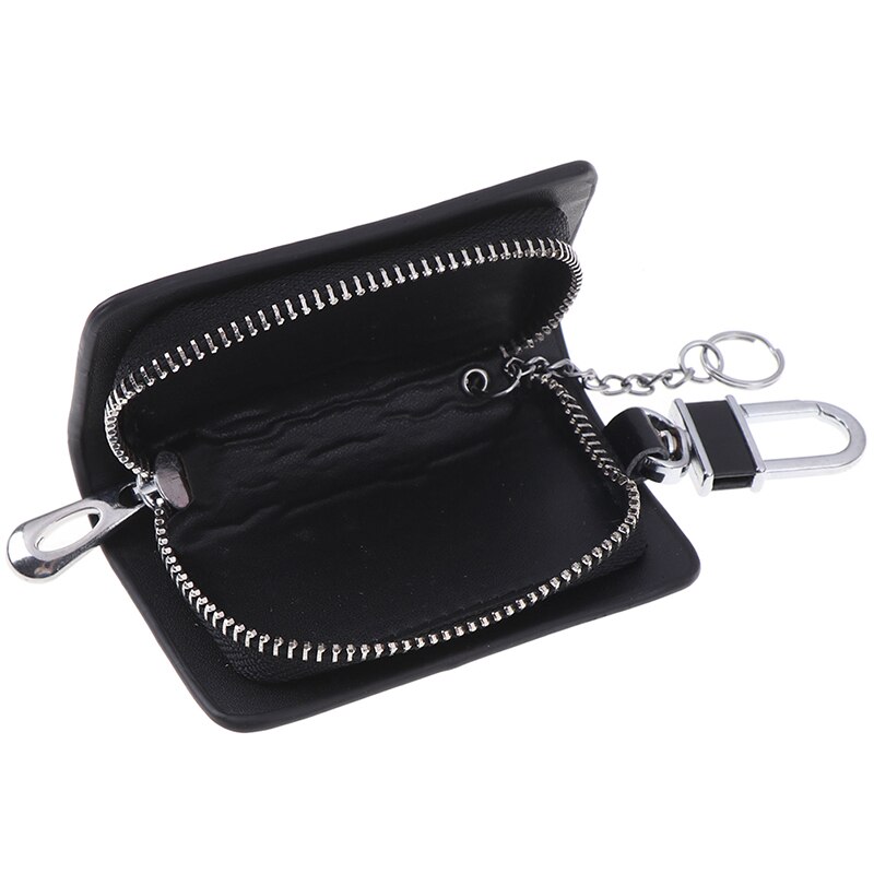 Key Organizer Mannen Autosleutel Houder Organizer Pouch Autosleutel Case Pouch Wallet Mannen Sleutelhanger Rits Tas Lederen Autosleutel portefeuilles