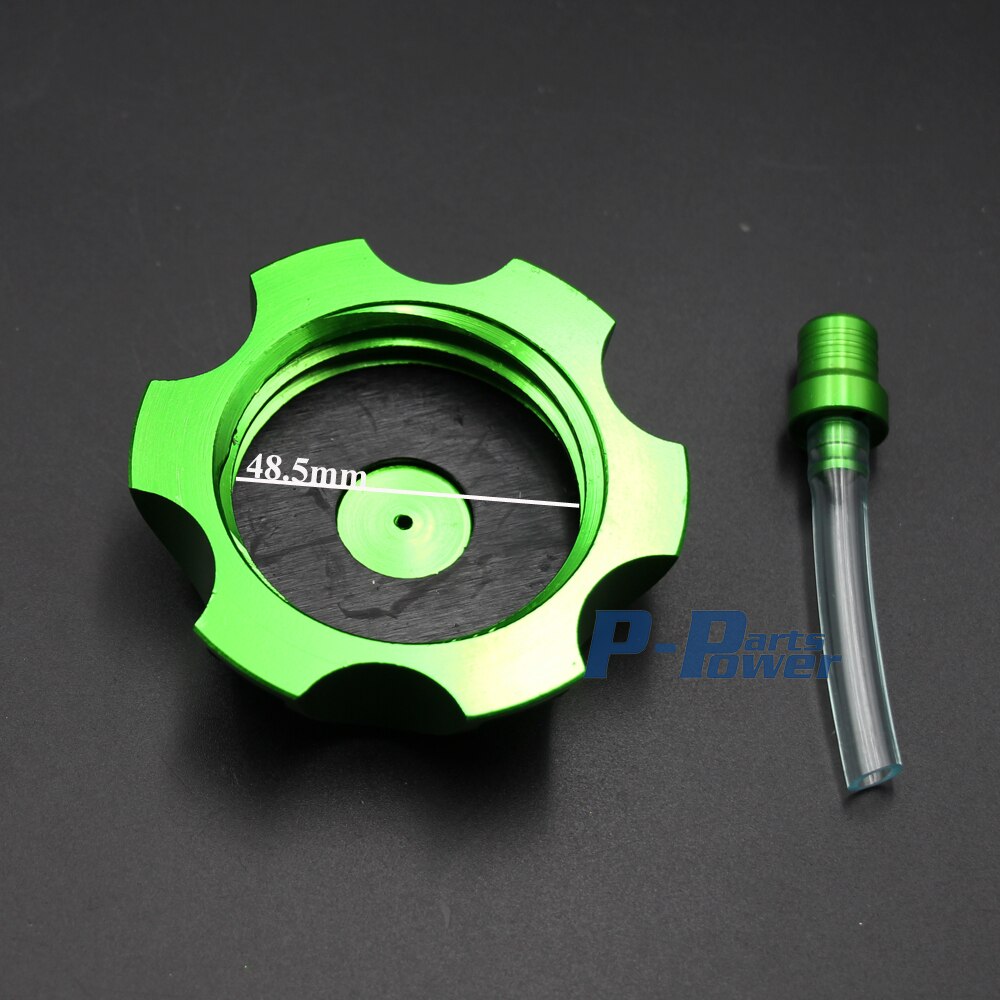 Groen 48.5 MM CNC Aluminium Gas Cap Tankdop 50CC-125CC SSR SDG DHZ Thumpstar Pit Bike