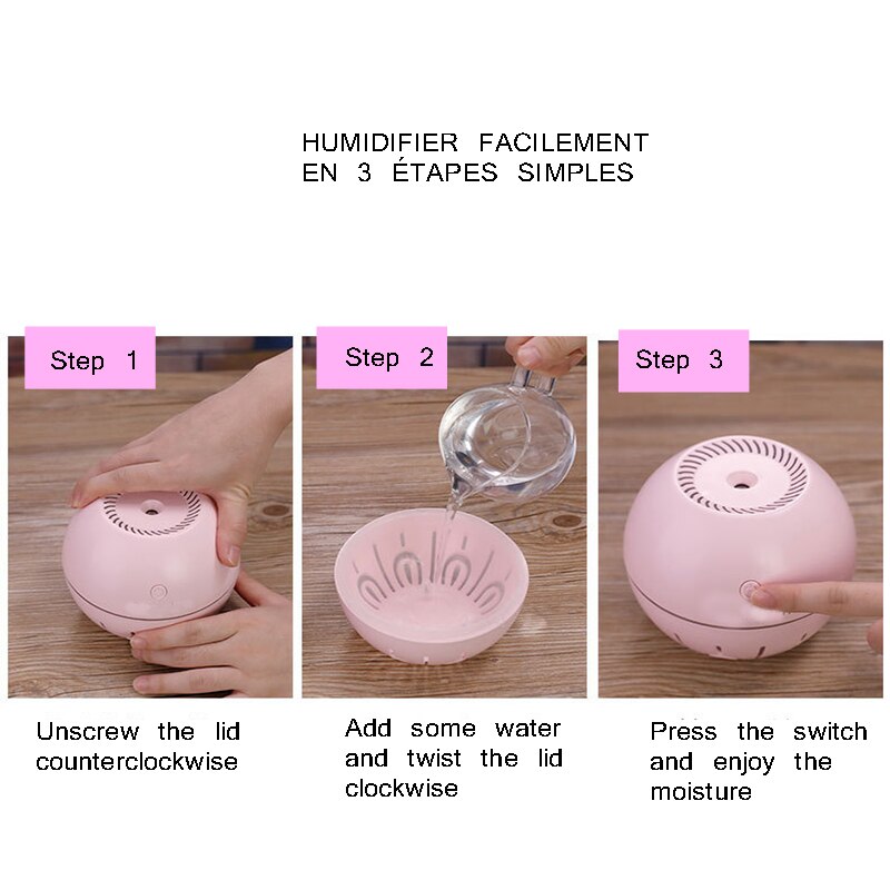 Car Air Diffuser Multi-Functional Humidifier Light Bulb Humidifier Light Speed Ball Humidifier Office Humidifier Car Accessories