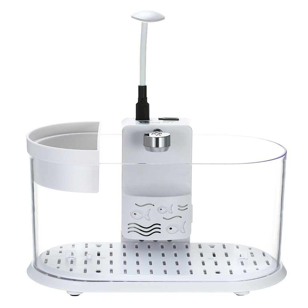 Multifunction Mini Fish Tank Led Desktop Aquarium Fish Tank Ecological Circulation Plastic Small Fish Tank