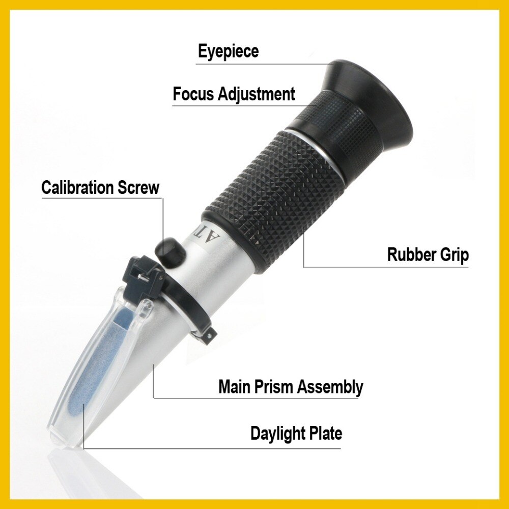 RZ Genuine Retail Package Automotive Antifreez Refractometer Freezing point Urea Adblue Battery fluid Glass water Tool