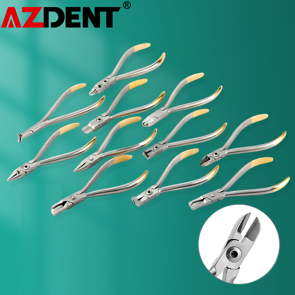 Azdent Zahn Zange Kieferorthopädische Draht distal Ende Cutter Zangen Halterung befestigen Entferner Zange Edelstahl Zahnmedizin Instrument
