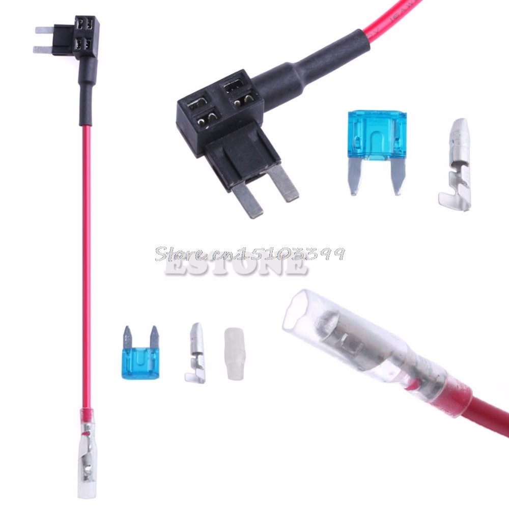 Car Micro Blade Mini ATM Fuse Adapter tap DUal Circuit Adapter Holder