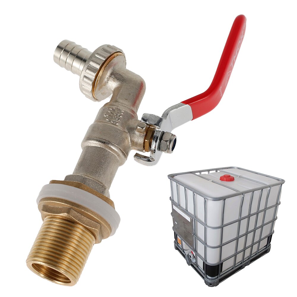 IBC Tank Tap Adapter Durable Brass Water Butt Adapter Rainwater Valve Adapter Tap Garden Supplies Garden Water Tank Connector