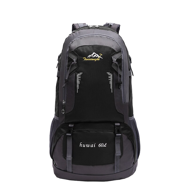 40L & 60L Wandern Rucksack Klettern Wandern Angeln Sport Tasche Wasserdichte Bergsteigen Camping Reise Rucksäcke: Schwarz 60L