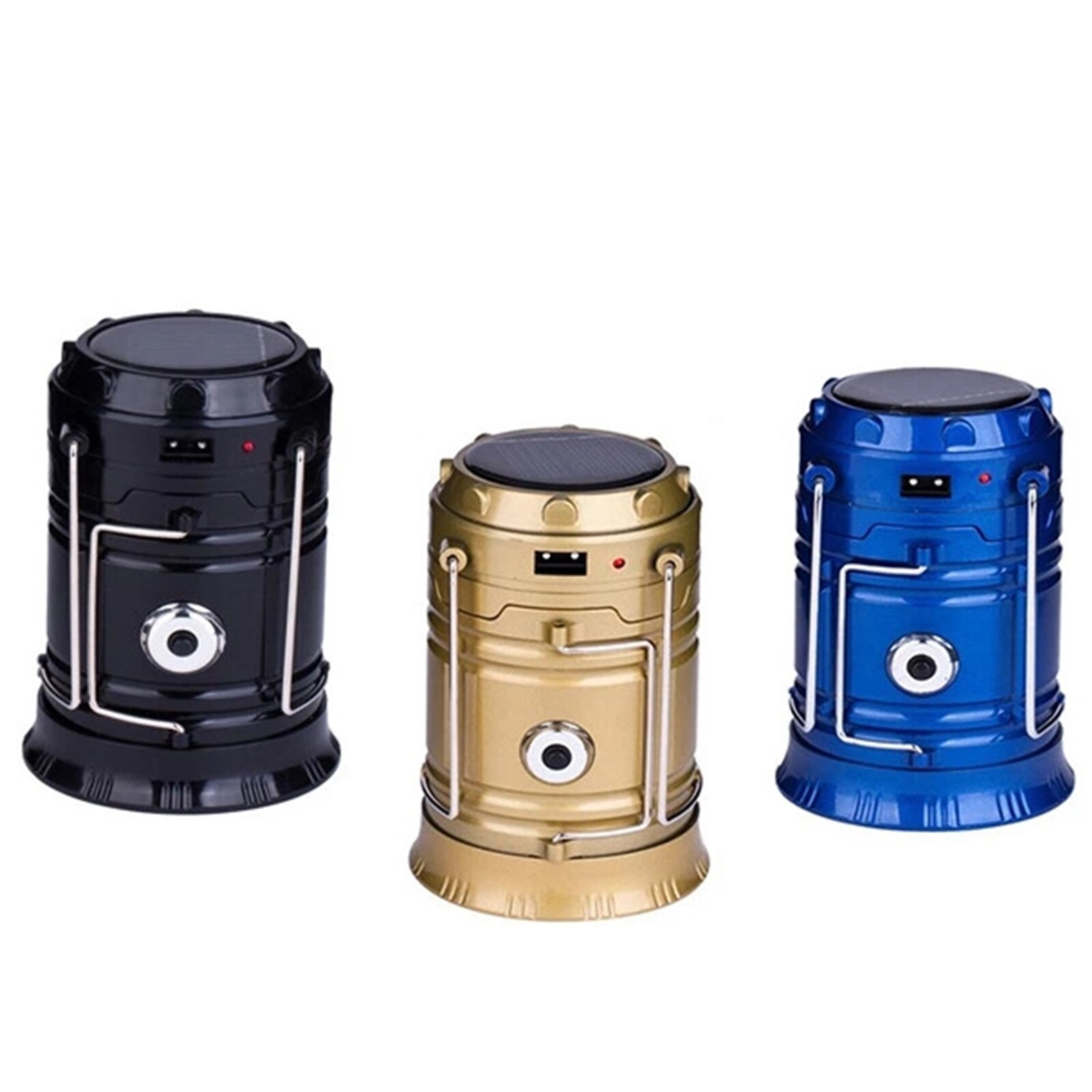 Retractable Lantern Light Portable USB Rechargeable Foldaway LED Flashlight Lighting Lamp Lanterna Tent Lights