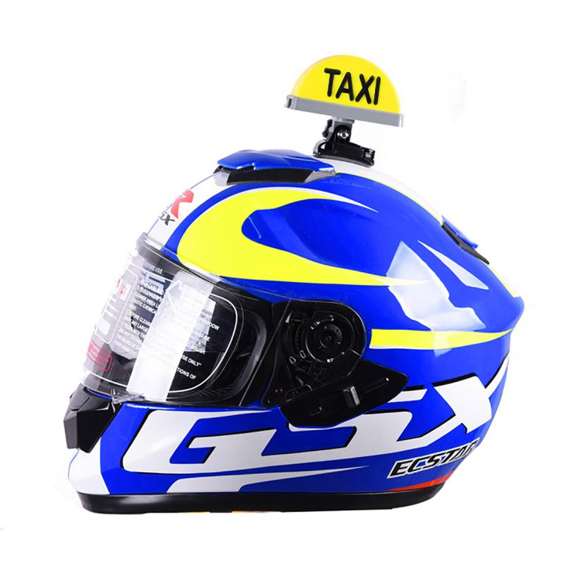 Accesorios para casco de motocicleta, luz LED para señal de TAXI, Kit de decoración con indicador recargable por USB, producto para Motocross