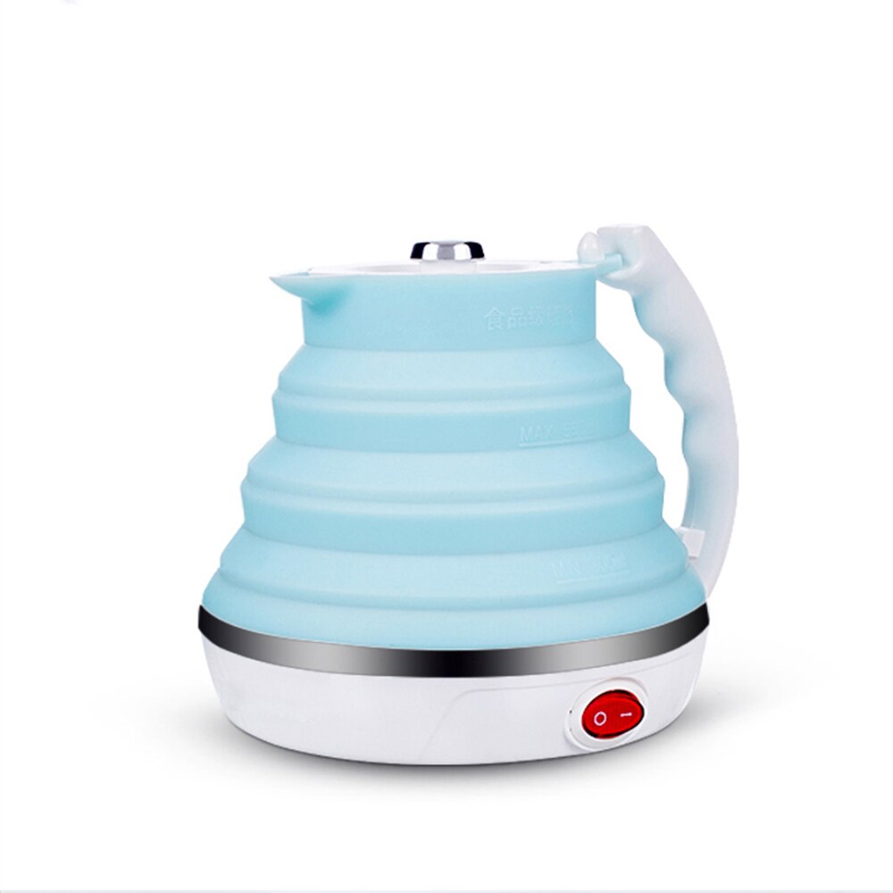 Bouilloire électrique colorée 600ML grande capacité bouilloire pliante Portable et pliable bouilloire électrique pour sortant et voyage