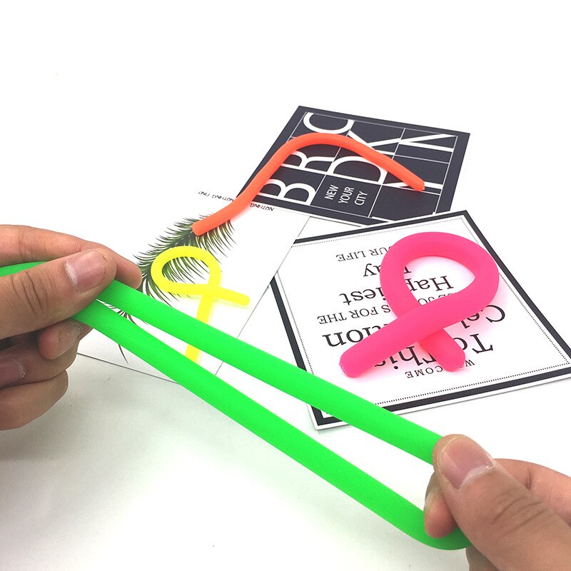 Soft Rubber Elastic Noodle Rope Venting, Decompression And Stretching Strange Toys Fidget Relief Stress Vent For Adults Toys