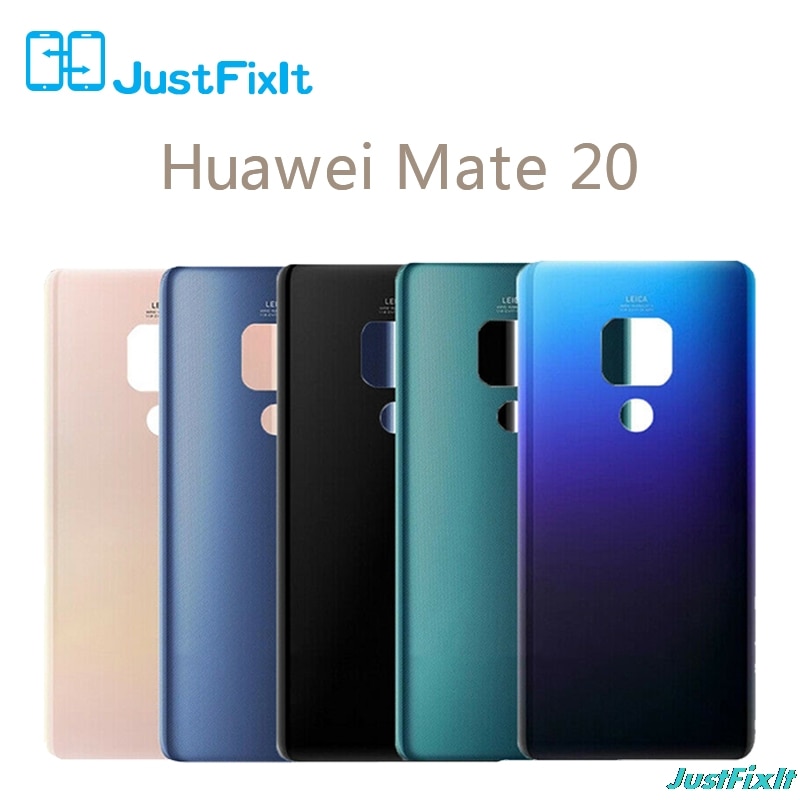 For Huawei Mate 20 Battery Cover Replacement Original Battery Cover Back Glass Panel Rear Door Housing Case