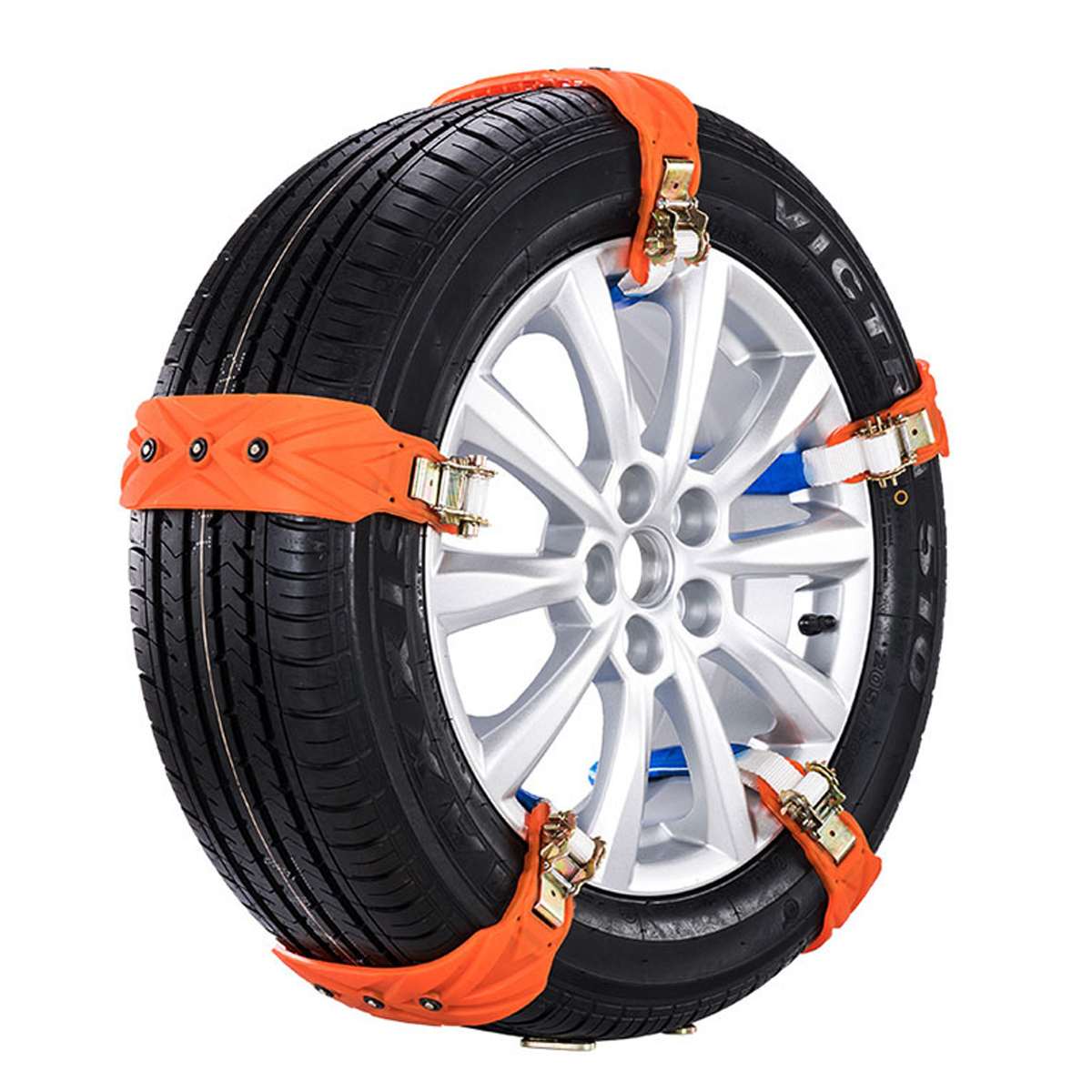 Audew 2Pcs Universele Auto Sneeuw Tire Keten Anti Skid Kettingen Modder Wheel Tyre Kabel Riem Voor Universele Banden Winter sneeuw Zand Grond