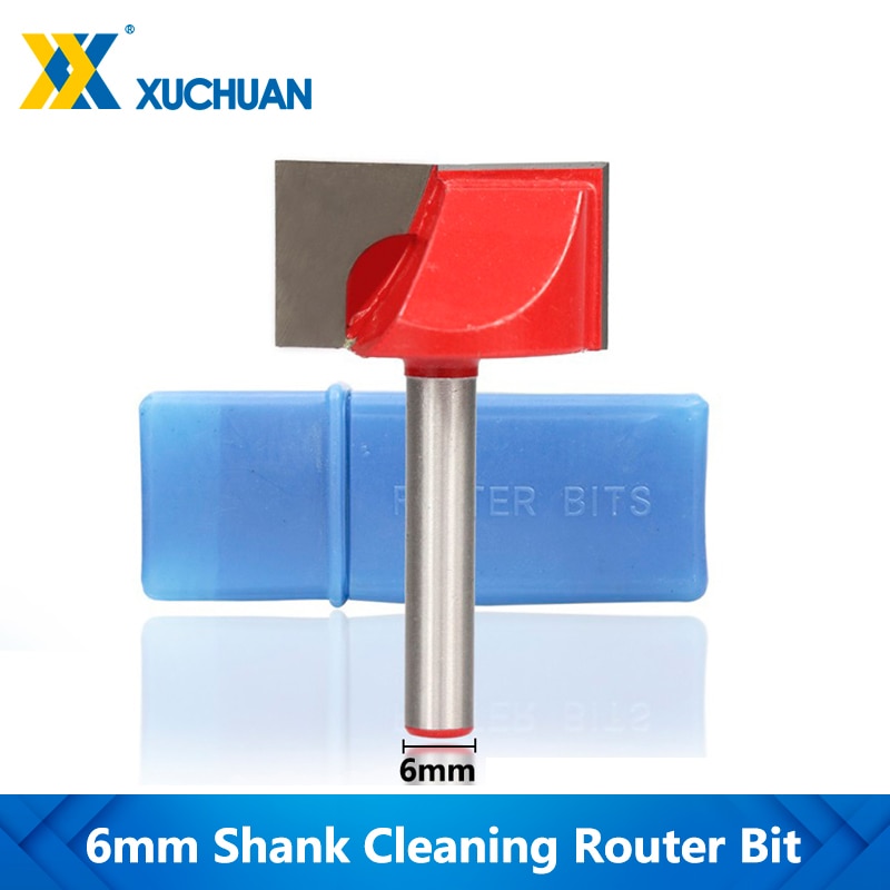 1pc 6mm Shank Bottom Cleaning Router Bit CNC Router Engraving Bit Wood Milling Cutter