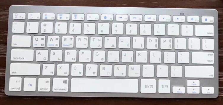 2.4G Wireless Bluetooth Computer Keyboard Tablet PC 78 Key Russian German Japanese Spanish French Farsi Traditional Cangjie: Korean keyboard