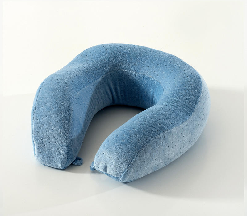 Beaked orthopedische U shape memory Latex fluwelen nek kussen voor bericht/reizen/vliegtuig/rust