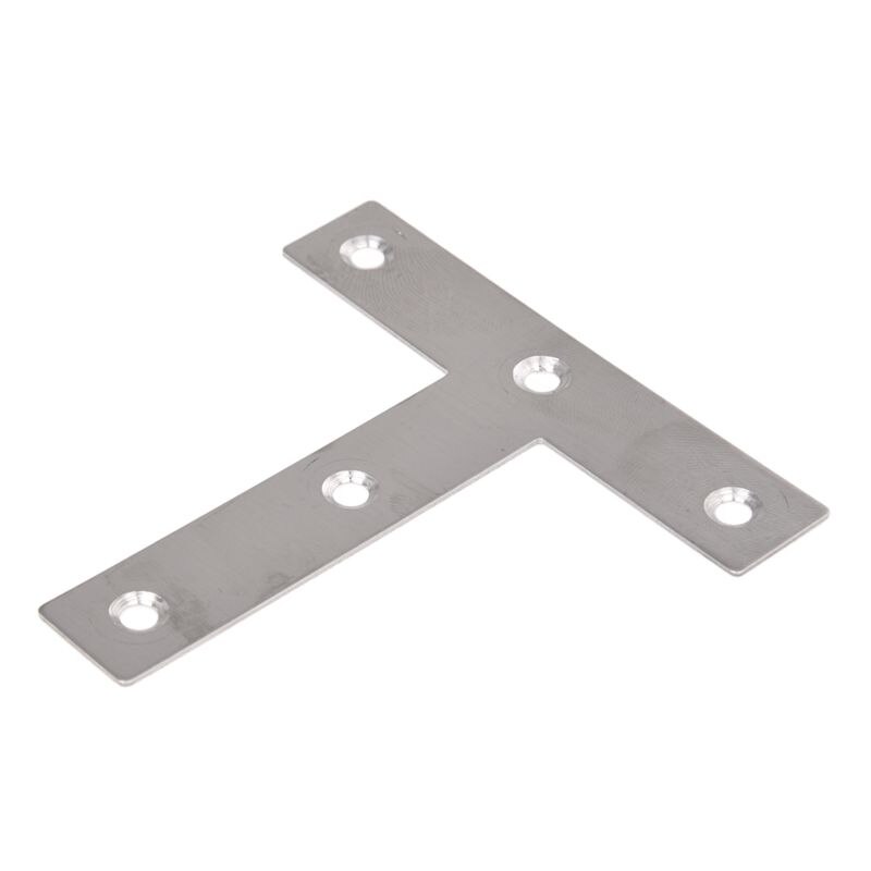 5 pièces Angle plaque coin accolade plat T forme réparation support 80mm x 80mm