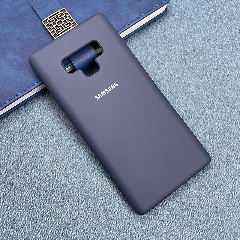 Funda de silicona líquida para Samsung Galaxy Note 9, cubierta trasera suave y sedosa de TPU para Galaxy Note 9: Dark Blue