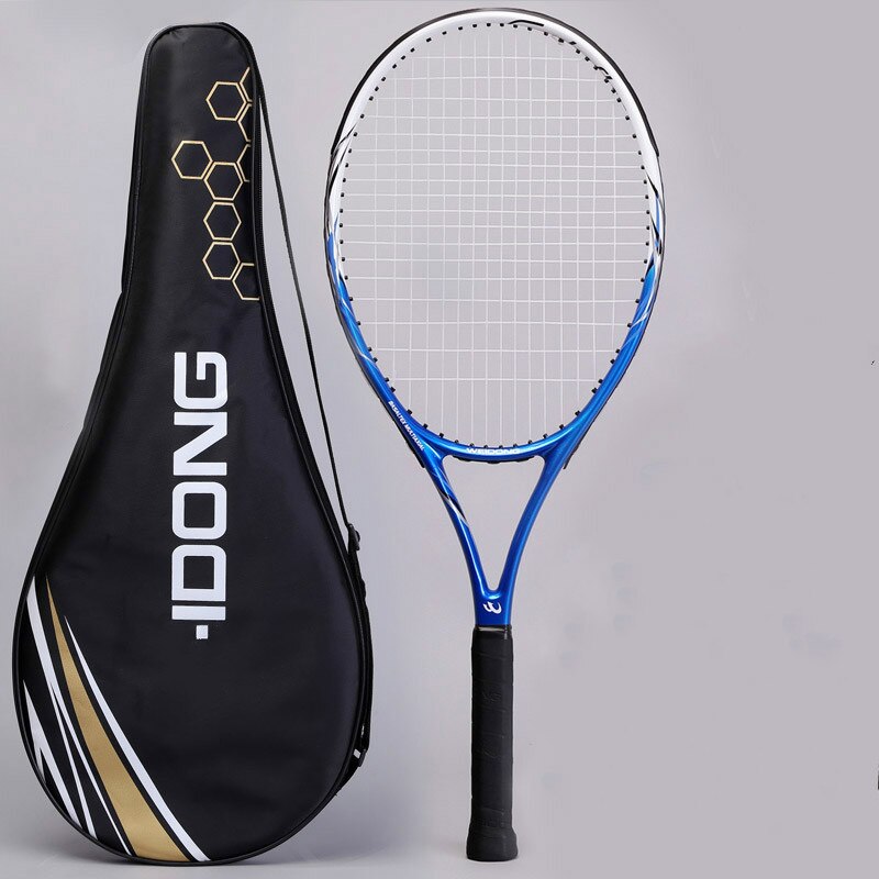 Volwassen tennisracket, enkele opname beginners, hoge school tennisracket carbon mannen en vrouwen algemene opleiding tennisracket