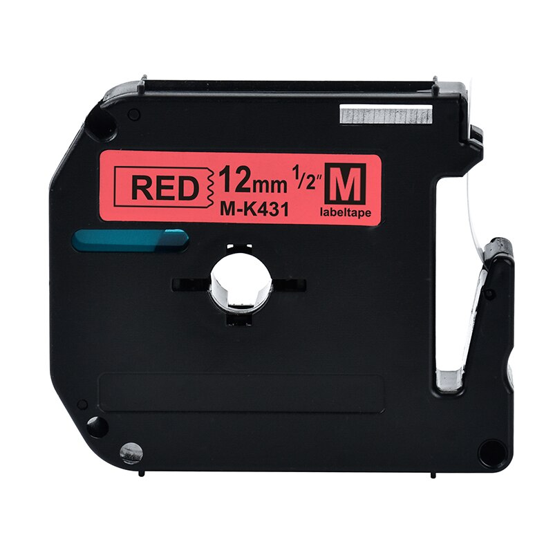 Multicolor 9/12mm mk231 tapes Compatible for Brother p-touch Label Printer mk-231 M-K231 MK-231 mk131 mk-131 m-k131 mk 431 531: 12mm black on red