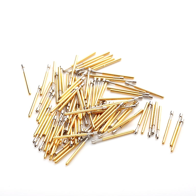 100 PCS P75-A Ronde Tip Spring Test Probe Pogo Pin voor Thuis Tool Sonde Contact Vinger Vernikkeld Test Probe naald Dia 1.3mm