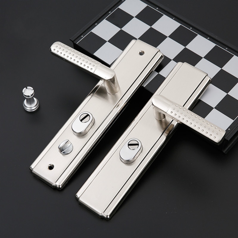 Universal anti-theft door handle entrance gate solid thick lock grip adjustble YHJ121704