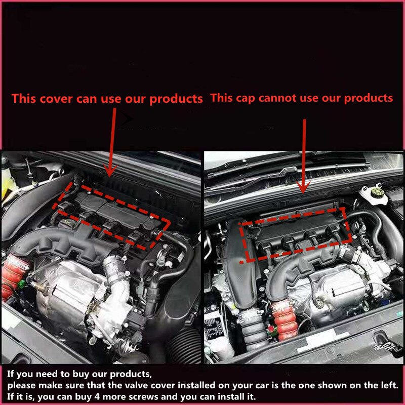 Cache moteur décoratif, protection thermique, OEM , adapté à la peugeot 308 408 S 3008 5008 C3-XR Citroen 9808597880 C4L C5 C6